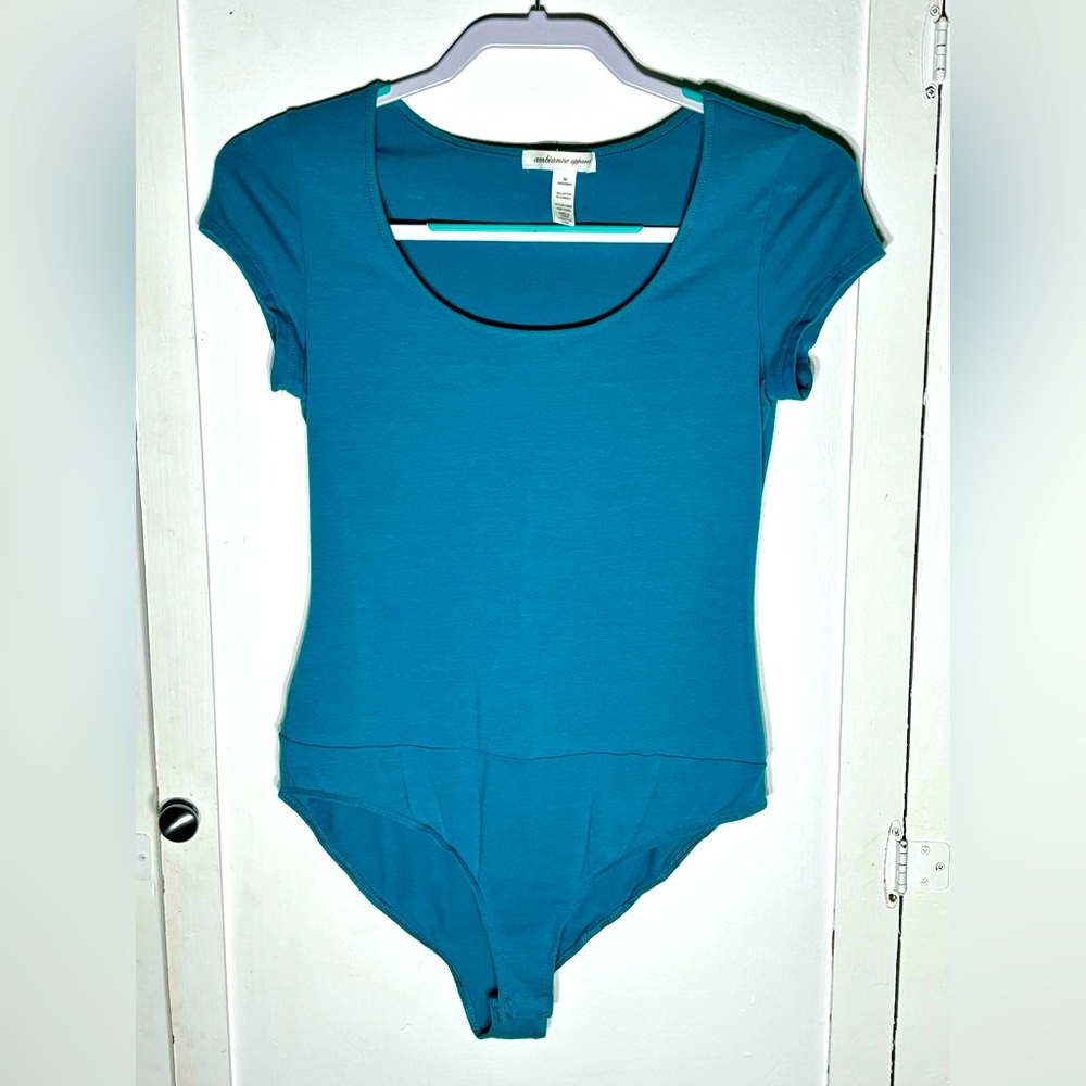 Turquoise blue bodysuit